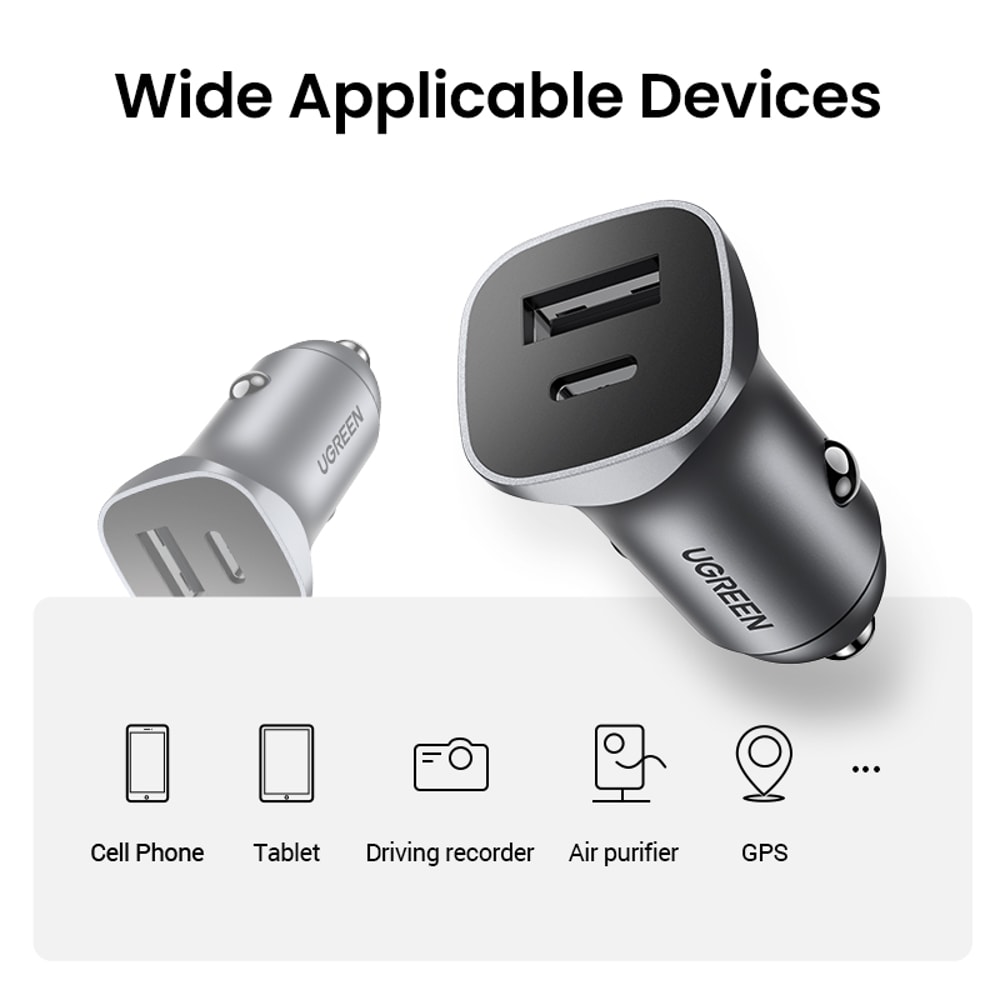 Type C Wall Adapter Charger Dual Port Fast Charging For IPhone Xiaomi Huawei Samsung Supercharge 5