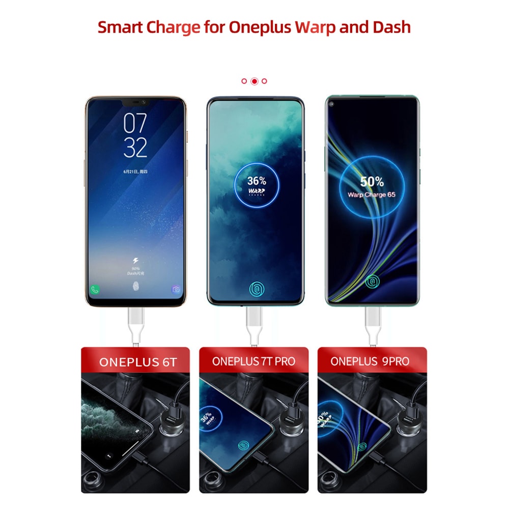 Super Fast Charge Dash One Plus Supervooc Warp Charge W High Speed Phone Charger 5