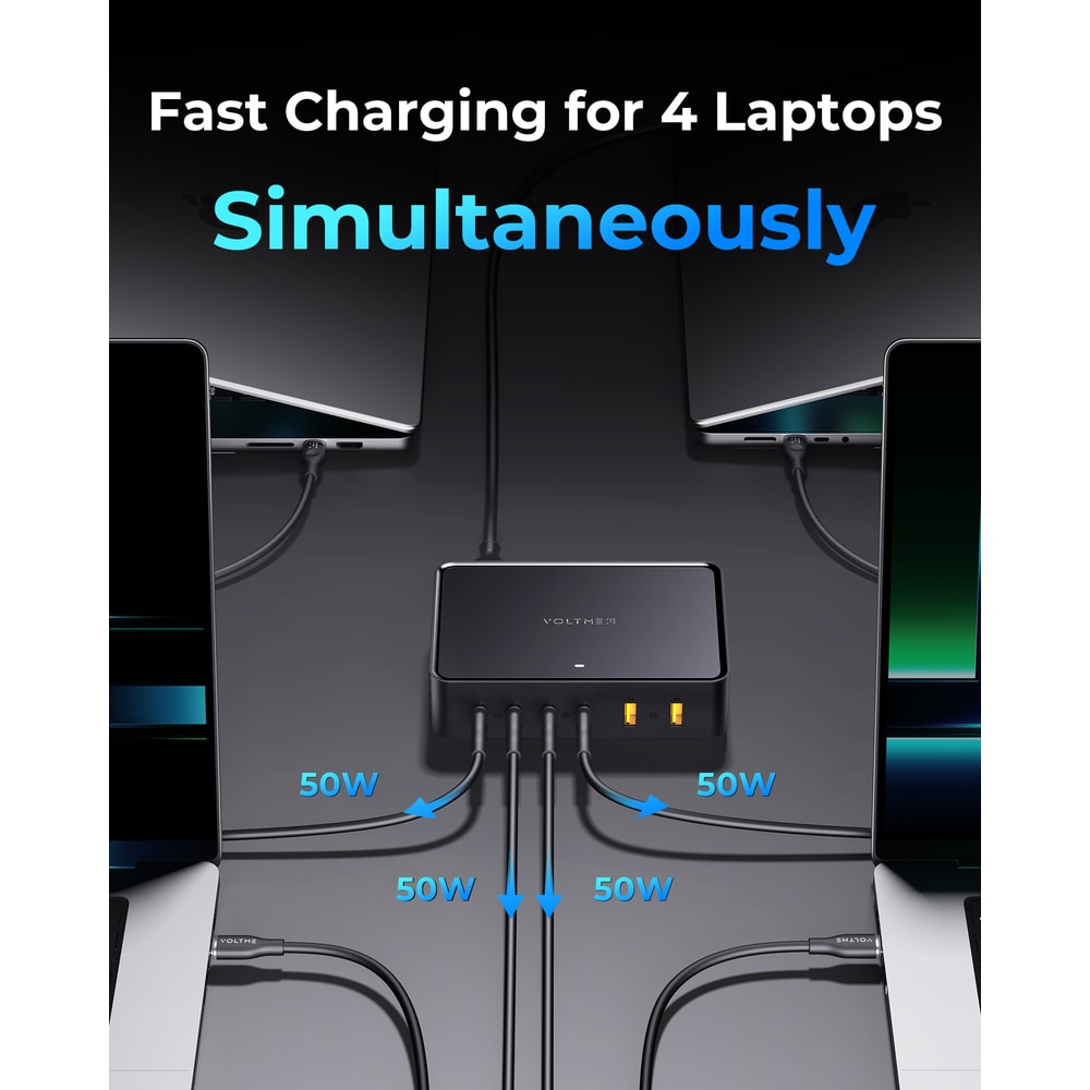 Wall Charger For MacBook Ports Desktop Fast Charging Station Multi Port USB PD Charger For Home And