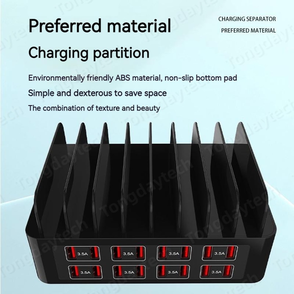 MAX Charging Station Stand Type C Fast Charger Port For Ipad Iphone Samsung Xiaomi Tablet 5