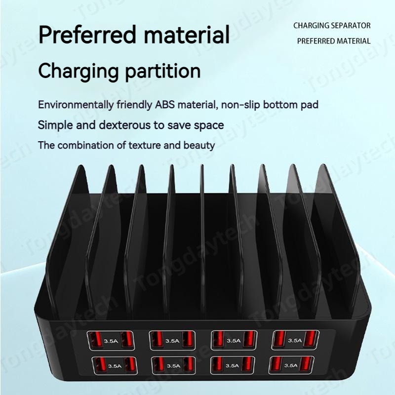 MAX Charging Station Stand Type C Fast Charger Port For Ipad Iphone Samsung Xiaomi Tablet 5