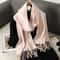 Luxury Winter Scarf Warm Thicken Cashmere Shawl Outdoor Fashion Tassels Pashmina Lady Wrap Scarves 11