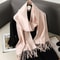 Luxury Winter Scarf Warm Thicken Cashmere Shawl Outdoor Fashion Tassels Pashmina Lady Wrap Scarves 11