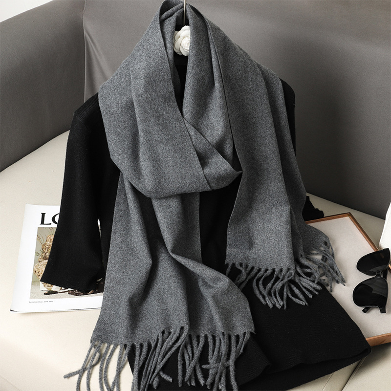 Luxury Winter Scarf Warm Thicken Cashmere Shawl Outdoor Fashion Tassels Pashmina Lady Wrap Scarves 13