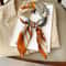 Silk Satin Hair Hijab Scarf, Square Scarf Women Handkerchief, Printed Female Shawl, Small Neck Muffler