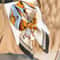 Silk Satin Hair Hijab Scarf, Square Scarf Women Handkerchief, Printed Female Shawl, Small Neck Muffler