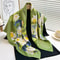 Elegant Twill Silk Feeling Shawls And Wraps Luxury Hair Scarves Tree Print Bandana Hijab Pashmina 7