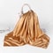 Square Satin Hijab Scarf for Women, Plain Handkerchief Shawls Wraps Head Scarf Islamic Bandanna