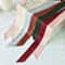 5X190CM Women Narrow Long Scarf 190x5cm Solid Color Chiffon Silk Rubber Red Tie Black Bag Ribbon He 4