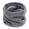 Men Plush Neck Scarf, Winter Warm Knitted Full Mask, Solid Color Cashmere Scarves