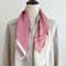 Simulated Silk Floral Scarf for Women, Fresh and Elegant Square Headwear for Clothing and Bags