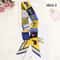 Luxury Brand Foulard Women Tie Fashion Head Scarves Small Skinny Silk Scarf 6