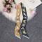 Luxury Brand Foulard Women Tie Fashion Head Scarves Small Skinny Silk Scarf 9