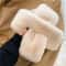 Cute Solid Color Faux Rabbit Fur Scarf, Winter Thickened Soft Furry Neck Warmer for Women