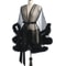 Large Size Sex Fur Bathrobe with Seductive Mesh Perspective, Bridal Passionate Waist Tightening Robe, Dressing Gown