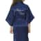 Mini Bride Satin Solid Bath Robe for Flower Girl Wedding Party Yukata Rayon Silk Sexy Sleepwear Children Dress