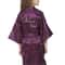 Mini Bride Satin Solid Bath Robe for Flower Girl Wedding Party Yukata Rayon Silk Sexy Sleepwear Children Dress
