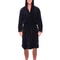 Hooded Winter Fleece Gown with Long Sleeve, Solid Color Home Sleepwear, Belt & Pockets
