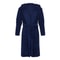 Hooded Winter Fleece Gown with Long Sleeve, Solid Color Home Sleepwear, Belt & Pockets