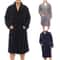 Men Winter Robes, Warm Plush Shawl Bathrobe, Lengthened Home Sleepwear Coat