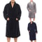 Men Winter Robes, Warm Plush Shawl Bathrobe, Lengthened Home Sleepwear Coat