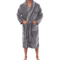 Men Winter Robes, Warm Plush Shawl Bathrobe, Lengthened Home Sleepwear Coat