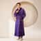 Men's Kimono Bathrobe Gown, Coral Fleece Sleepwear, Thicken Warm Flannel Couple's Long Robe for Home Lounge Wear