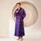 Men's Kimono Bathrobe Gown, Coral Fleece Sleepwear, Thicken Warm Flannel Couple's Long Robe for Home Lounge Wear