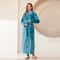 Men's Kimono Bathrobe Gown, Coral Fleece Sleepwear, Thicken Warm Flannel Couple's Long Robe for Home Lounge Wear