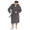 Men's Fall and Winter Warm Robe, Hooded Thickened Couple Robe, Shu Cotton Velvet Jacquard Pajamas Homewear