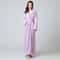 Women Extra Long Winter Coral Fleece Bathrobe, Hooded Cozy Kimono Nightgown Peignoir