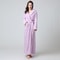 Women Extra Long Winter Coral Fleece Bathrobe, Hooded Cozy Kimono Nightgown Peignoir