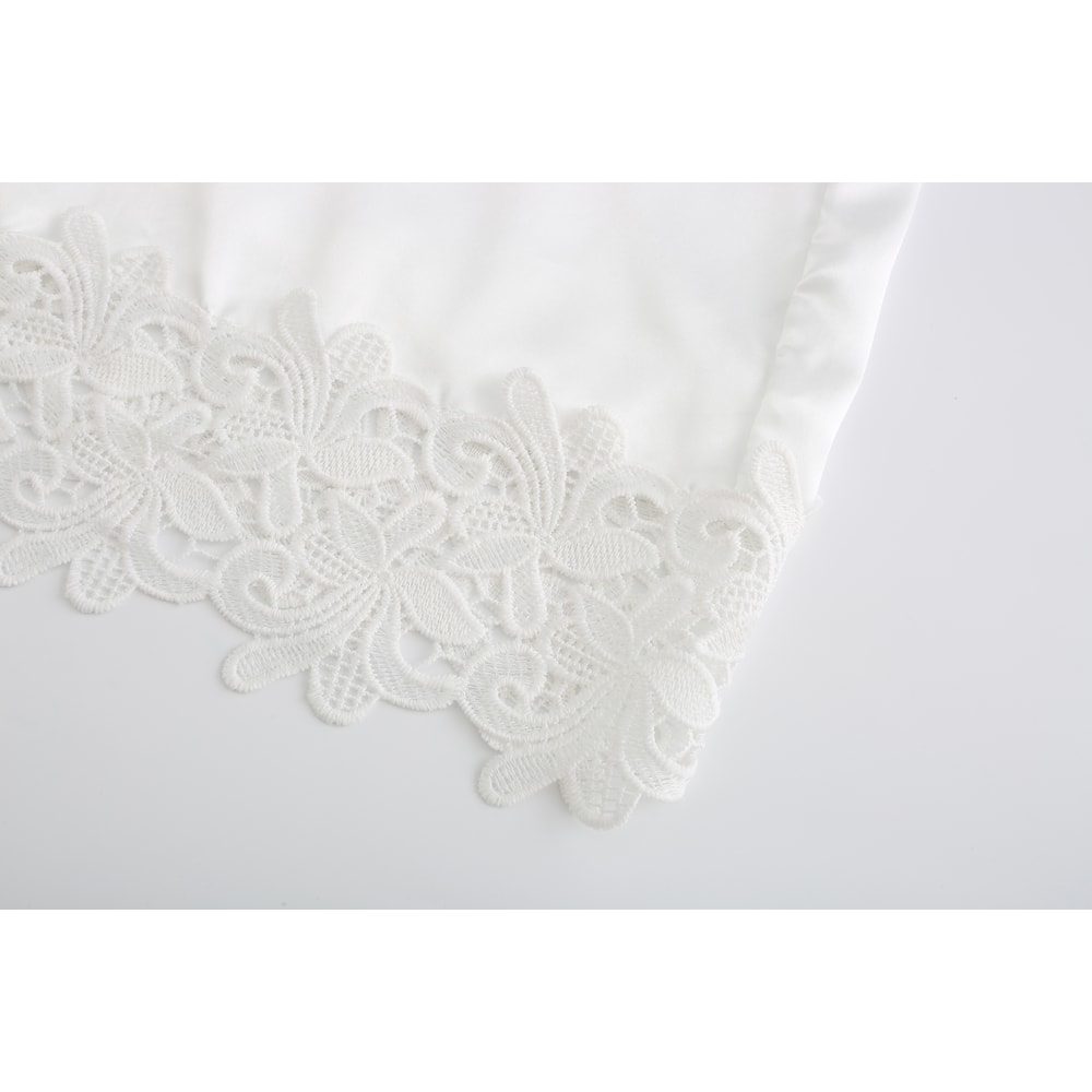 Wedding Bridesmaid Gift Satin Lace Robe, Rose Gold Bride Robe, Bridal Dressing Gown for Bachelorette Party