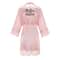 Wedding Bridesmaid Gift Satin Lace Robe, Rose Gold Bride Robe, Bridal Dressing Gown for Bachelorette Party