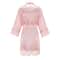 Wedding Bridesmaid Gift Satin Lace Robe, Rose Gold Bride Robe, Bridal Dressing Gown for Bachelorette Party