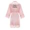 Wedding Bridesmaid Gift Satin Lace Robe, Rose Gold Bride Robe, Bridal Dressing Gown for Bachelorette Party