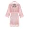Wedding Bridesmaid Gift Satin Lace Robe, Rose Gold Bride Robe, Bridal Dressing Gown for Bachelorette Party