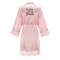 Wedding Bridesmaid Gift Satin Lace Robe, Rose Gold Bride Robe, Bridal Dressing Gown for Bachelorette Party