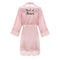 Wedding Bridesmaid Gift Satin Lace Robe, Rose Gold Bride Robe, Bridal Dressing Gown for Bachelorette Party