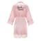 Wedding Bridesmaid Gift Satin Lace Robe, Rose Gold Bride Robe, Bridal Dressing Gown for Bachelorette Party