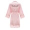 Wedding Bridesmaid Gift Satin Lace Robe, Rose Gold Bride Robe, Bridal Dressing Gown for Bachelorette Party