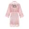 Wedding Bridesmaid Gift Satin Lace Robe, Rose Gold Bride Robe, Bridal Dressing Gown for Bachelorette Party