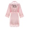 Wedding Bridesmaid Gift Satin Lace Robe, Rose Gold Bride Robe, Bridal Dressing Gown for Bachelorette Party