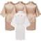 Plus Size Satin Silk Wedding Bathrobe, Bridesmaid Gown, Rose Gold Sleepwear for Maid of Honor