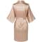 Plus Size Satin Silk Wedding Bathrobe, Bridesmaid Gown, Rose Gold Sleepwear for Maid of Honor