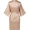 Plus Size Satin Silk Wedding Bathrobe, Bridesmaid Gown, Rose Gold Sleepwear for Maid of Honor