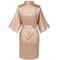 Plus Size Satin Silk Wedding Bathrobe, Bridesmaid Gown, Rose Gold Sleepwear for Maid of Honor