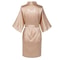 Plus Size Satin Silk Wedding Bathrobe, Bridesmaid Gown, Rose Gold Sleepwear for Maid of Honor