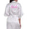 Plus Size Satin Silk Wedding Bathrobe, Bridesmaid Gown, Rose Gold Sleepwear for Maid of Honor