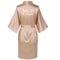 Plus Size Satin Silk Wedding Bathrobe, Bridesmaid Gown, Rose Gold Sleepwear for Maid of Honor